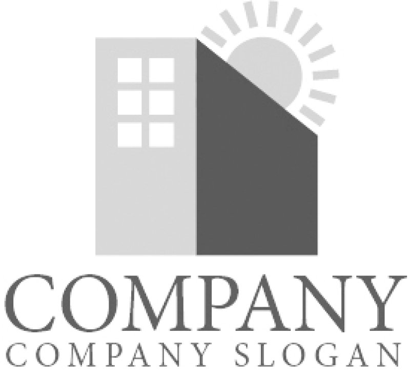 画像6: ビル・太陽・窓・ロゴ・マークデザイン983 (6)