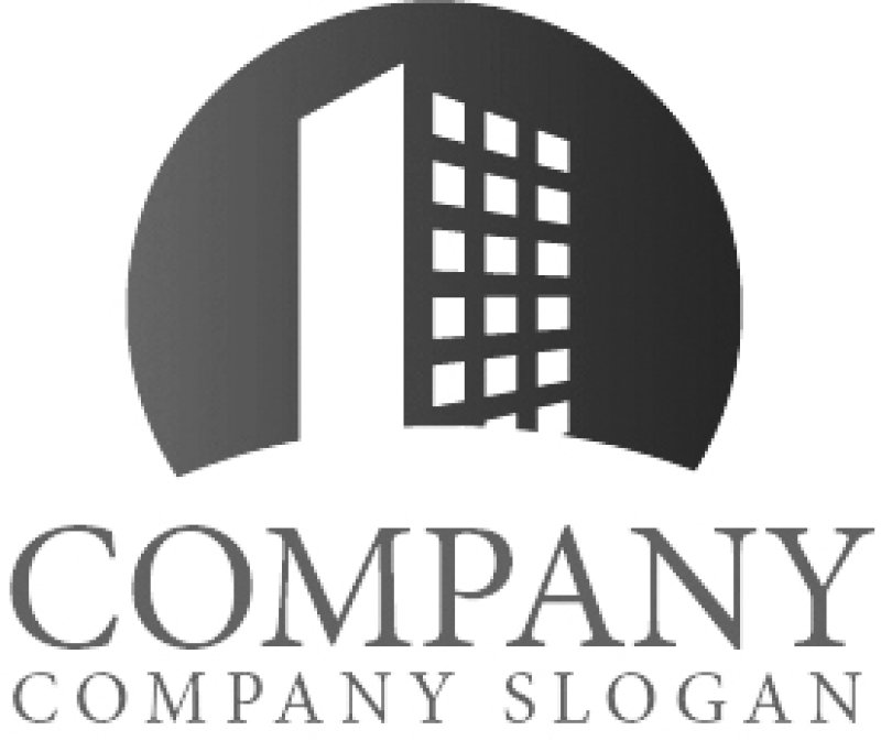 画像6: ビル・輪・太陽・グラデーション・窓・ロゴ・マークデザイン985 (6)