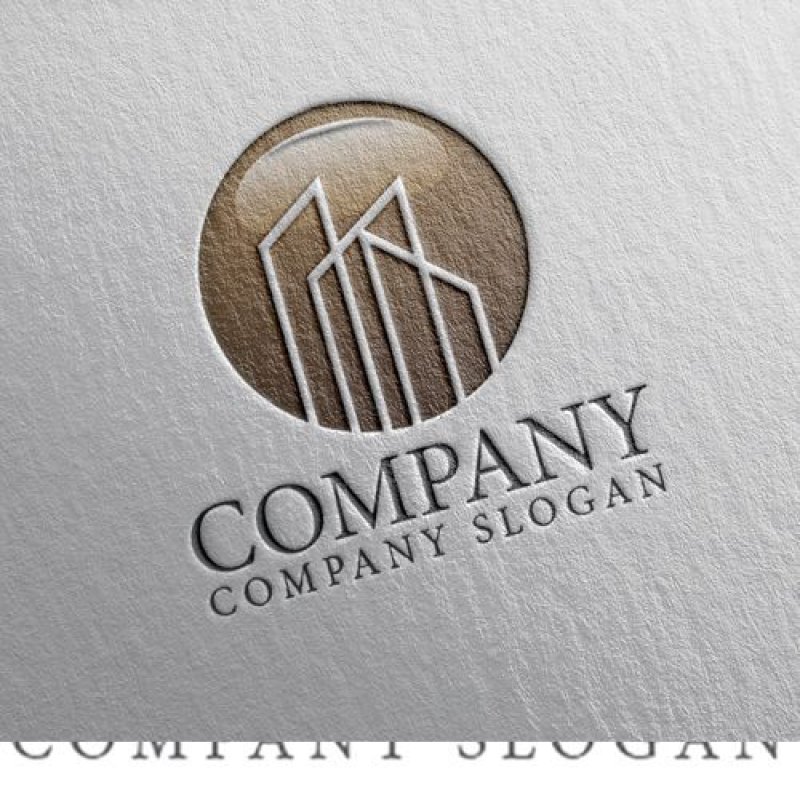 画像2: ビル・輪・街・ロゴ・マークデザイン986 (2)