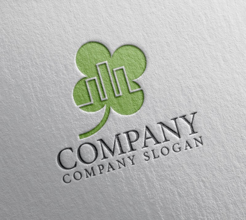 画像2: ビル・四葉・街・ロゴ・マークデザイン994 (2)