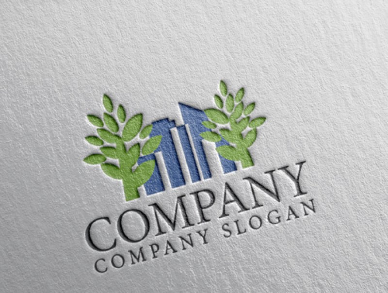 画像2: ビル・街・木・ロゴ・マークデザイン997 (2)