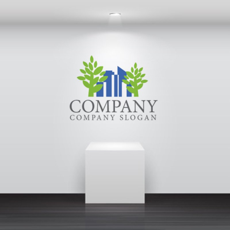 画像5: ビル・街・木・ロゴ・マークデザイン997 (5)