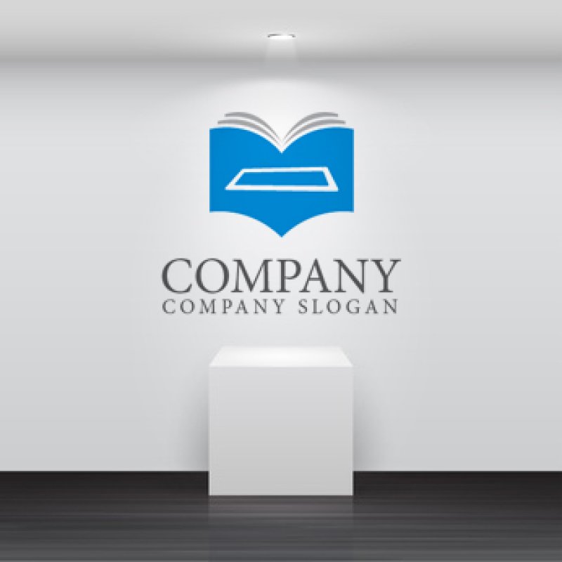 画像2: 本・タブレット・空間ロゴ・マークデザイン016 (2)