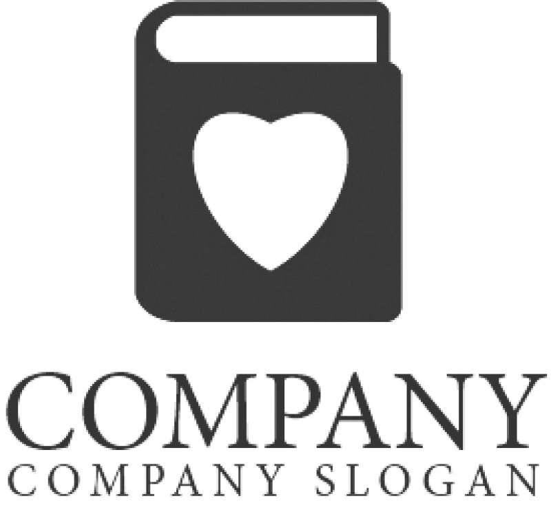 画像4: 本・ハート・箱・ロゴ・マークデザイン018 (4)