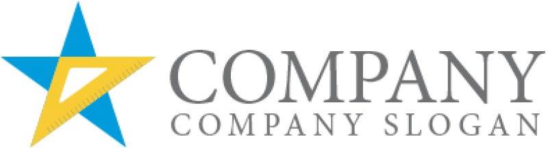 画像5: 三角定規・星・三角・ロゴ・マークデザイン024 (5)