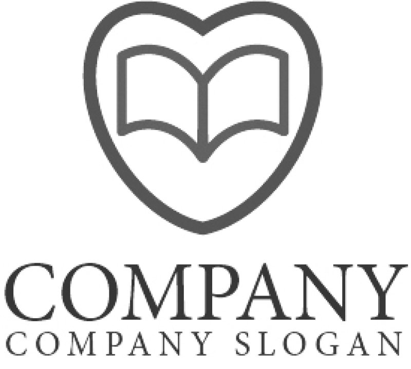 画像4: ハート・本・ロゴ・マークデザイン028 (4)