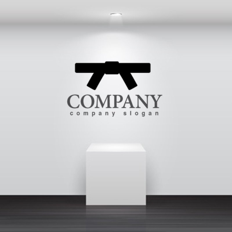 画像2: 黒帯・柔道・空手・ロゴ・マークデザイン039 (2)