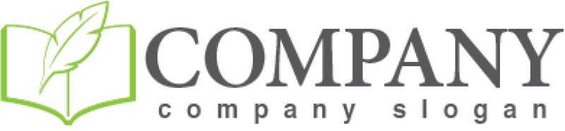 画像5: 本・ノート・ペン・ロゴ・マークデザイン042 (5)