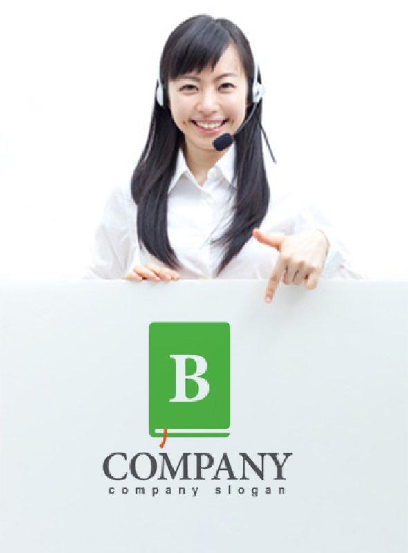 画像3: 本・B・アルファベット・ロゴ・マークデザイン050 (3)