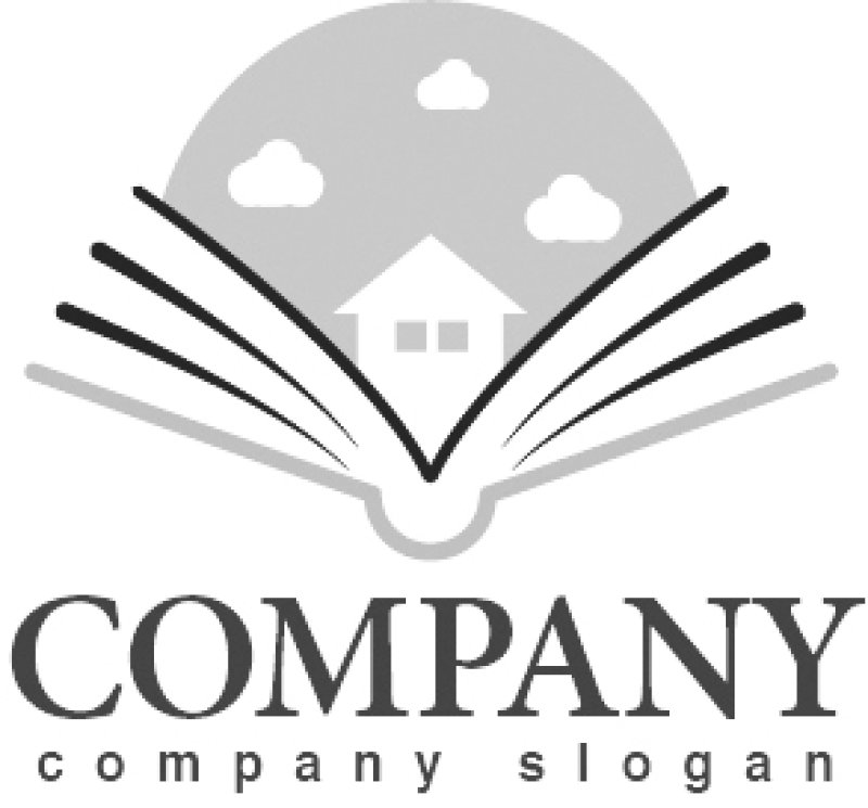 画像4: 本・空・家・雲・ロゴ・マークデザイン055 (4)