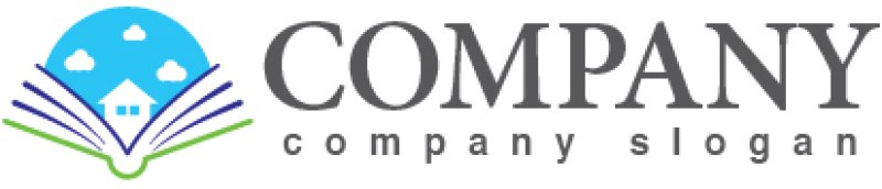 画像5: 本・空・家・雲・ロゴ・マークデザイン055 (5)