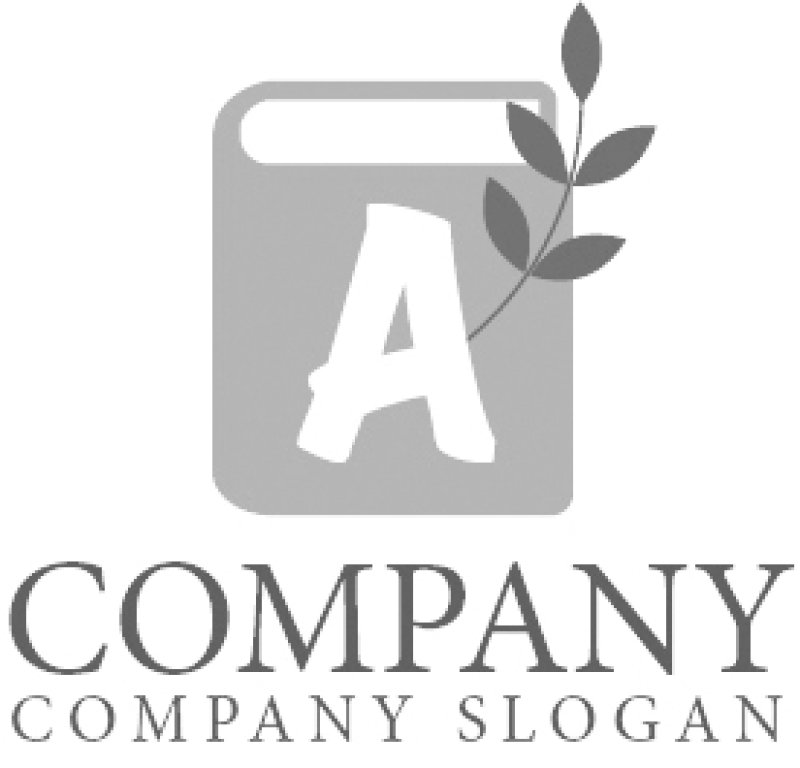 画像5: 本・A・葉・成長・ロゴ・マークデザイン062 (5)