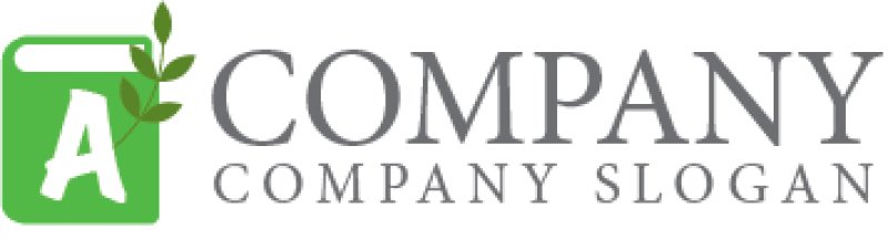 画像6: 本・A・葉・成長・ロゴ・マークデザイン062 (6)