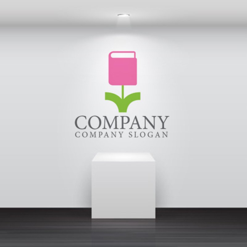 画像3: 本・花・成長・ロゴ・マークデザイン066 (3)