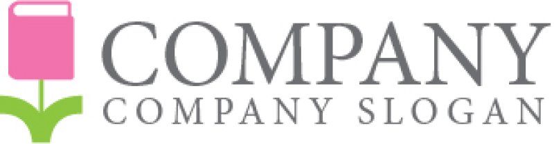 画像6: 本・花・成長・ロゴ・マークデザイン066 (6)