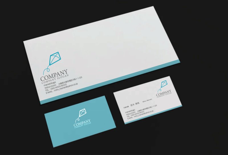 画像2: 凧・上昇・ロゴ・マークデザイン070 (2)