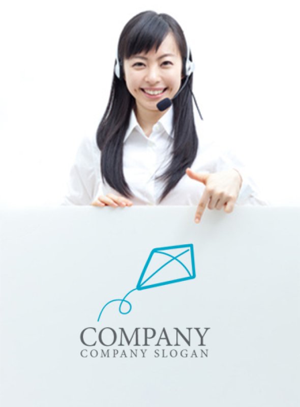 画像4: 凧・上昇・ロゴ・マークデザイン070 (4)