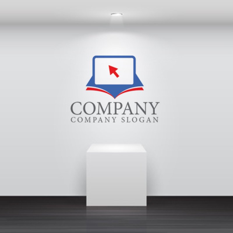 画像4: 本・パソコン・モニター・矢印・ロゴ・マークデザイン075 (4)