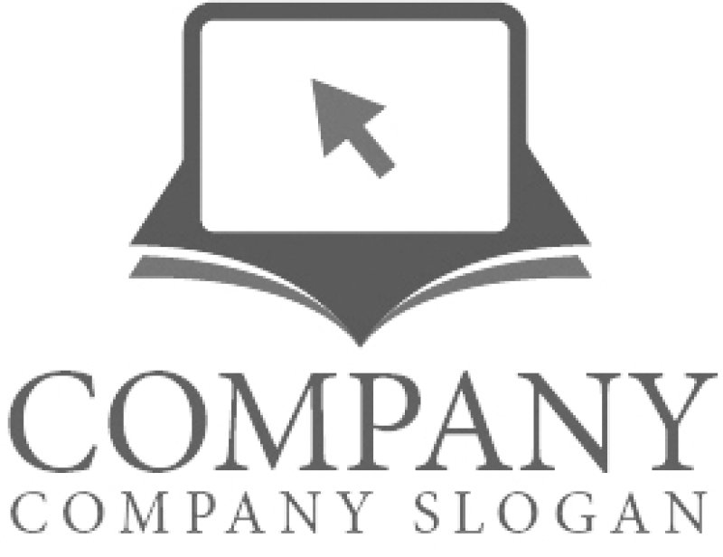 画像5: 本・パソコン・モニター・矢印・ロゴ・マークデザイン075 (5)