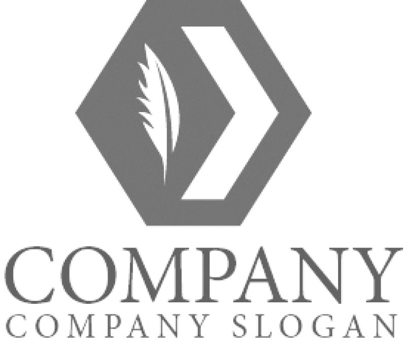 画像5: 本・羽・六角形・ロゴ・マークデザイン079 (5)