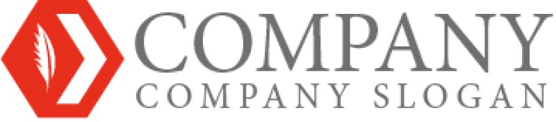 画像6: 本・羽・六角形・ロゴ・マークデザイン079 (6)