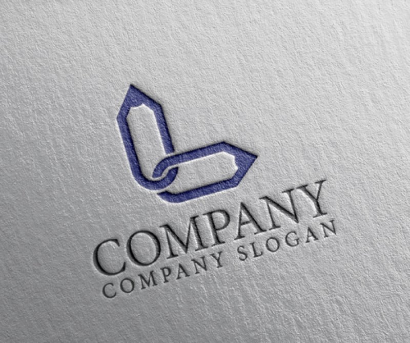 画像2: 鉛筆・リンク・L・アルファベット・ロゴ・マークデザイン083 (2)