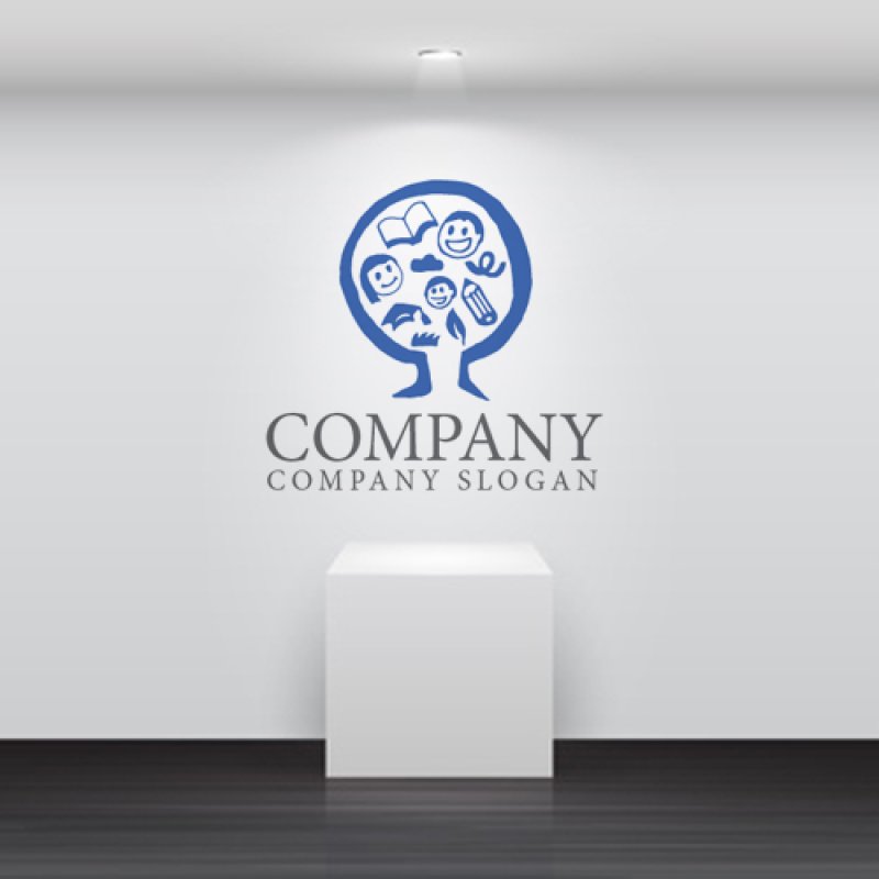 画像4: 木・勉強・成長・ロゴ・マークデザイン087 (4)