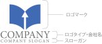 画像10: 本・矢印・上昇・ロゴ・マークデザイン088 (10)