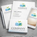 画像3: 本・葉・星・夢・ロゴ・マークデザイン089 (3)