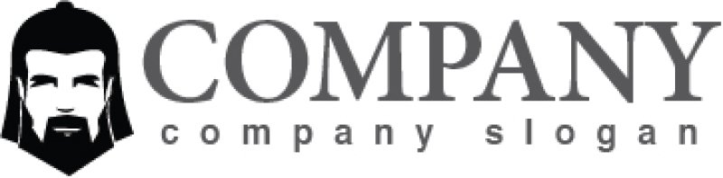 画像4: 顔・似顔絵・ヒゲ・長髪・ロゴ・マークデザインKO765 (4)