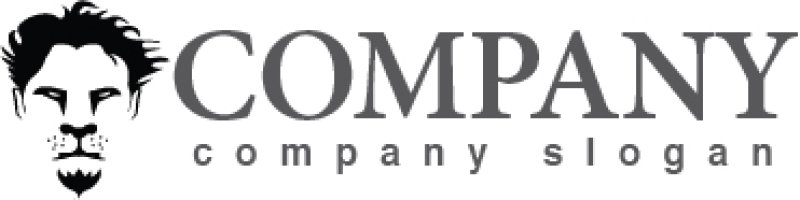 画像4: 顔・似顔絵・ライオン・髪・ロゴ・マークデザインKO766 (4)