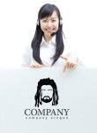 画像3: 顔・似顔絵・髭・ラスタヘア・ロゴ・マークデザインKO784 (3)