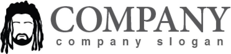 画像4: 顔・似顔絵・髭・ラスタヘア・ロゴ・マークデザインKO784 (4)