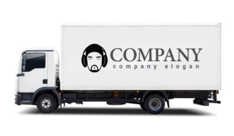 画像5: 顔・似顔絵・髭・ヘッドフォン・ロゴ・マークデザインKO785 (5)