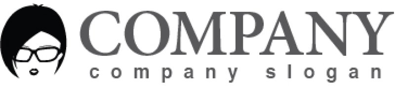 画像4: 顔・似顔絵・メガネ・ロゴ・マークデザインKO795 (4)