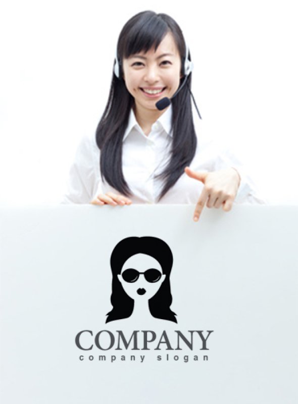 画像3: 顔・似顔絵・サングラス・ロゴ・マークデザインKO796 (3)