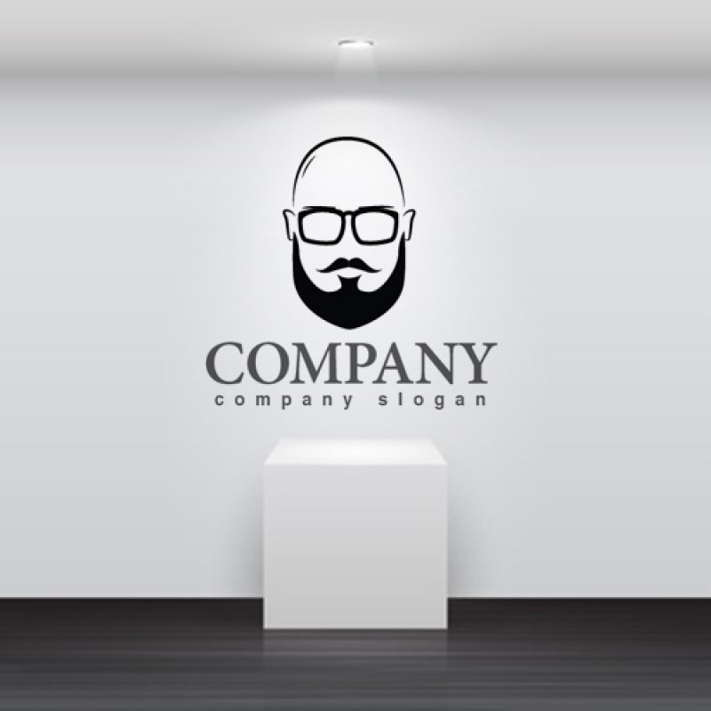 画像2: 顔・似顔絵・メガネ・ロゴ・マークデザインKO797 (2)