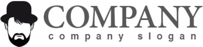 画像4: 顔・似顔絵・帽子・髭・ロゴ・マークデザインKO799 (4)