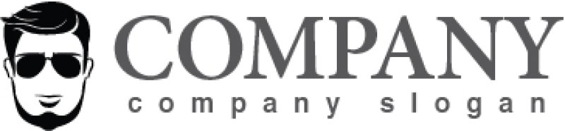 画像4: 顔・似顔絵・サングラス・髭・ロゴ・マークデザインKO800 (4)