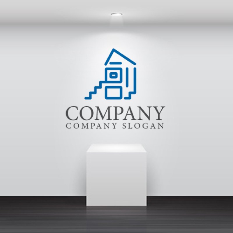 画像2: 創・家・階段・窓・ロゴ・マークデザイン037 (2)