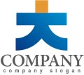 大・人・漢字・グラデーション・ロゴ・マークデザイン059