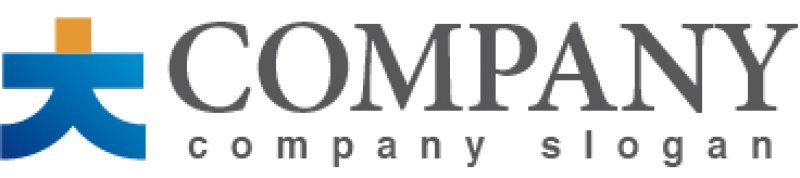 画像5: 大・人・漢字・グラデーション・ロゴ・マークデザイン059 (5)