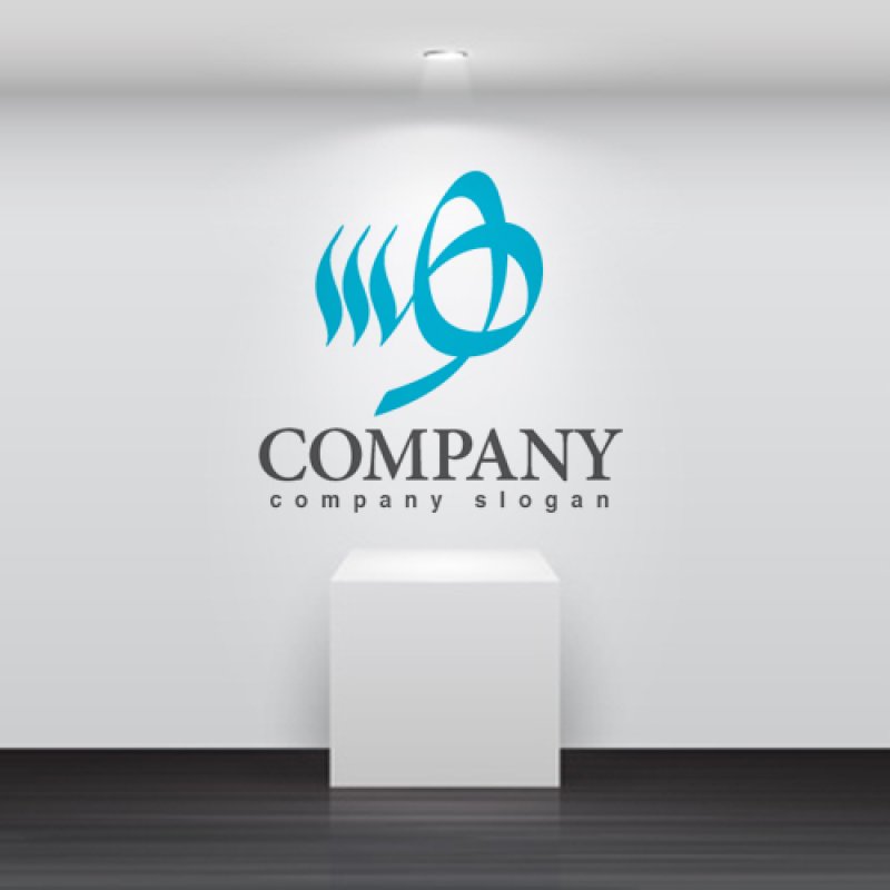 画像2: ゆ・湯気・ひらがな・ロゴ・マークデザイン072 (2)