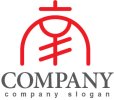 画像1: 南・線・漢字・ロゴ・マークデザイン092 (1)