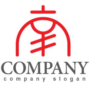 画像1: 南・線・漢字・ロゴ・マークデザイン092