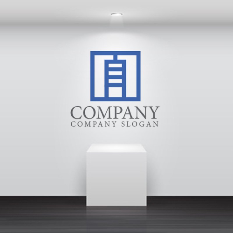 画像5: 自・ビル・四角・漢字・ロゴ・マークデザイン146 (5)