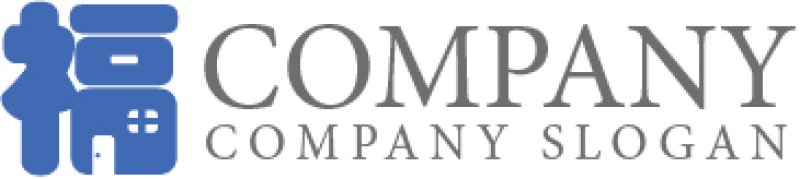 画像7: 福・家・ドア・漢字・ロゴ・マークデザイン147 (7)