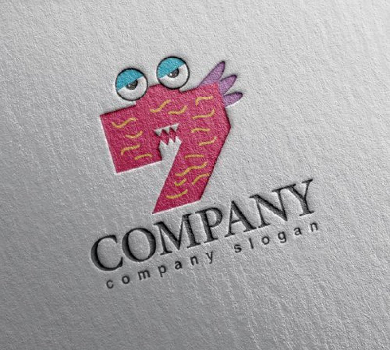 画像2: ウ・顔・怪獣・カタカナ・ロゴ・マークデザイン162 (2)