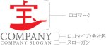 画像10: 宝・船・漢字・ロゴ・マークデザイン170 (10)