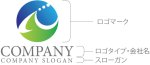 画像10: 心・輪・曲線・漢字・グラデーション・ロゴ・マークデザイン175 (10)
